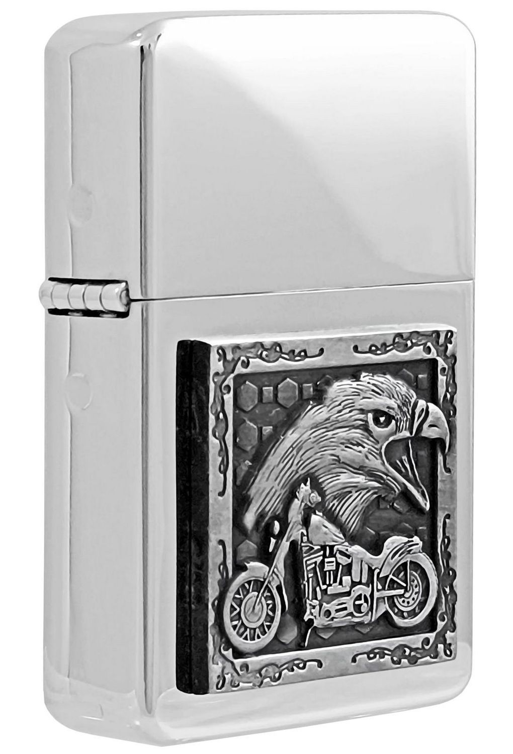 Zapalniczka żarowa gazowa Chromowana – Motocykl i Orzeł  Dla motocyklisty.1.jpg